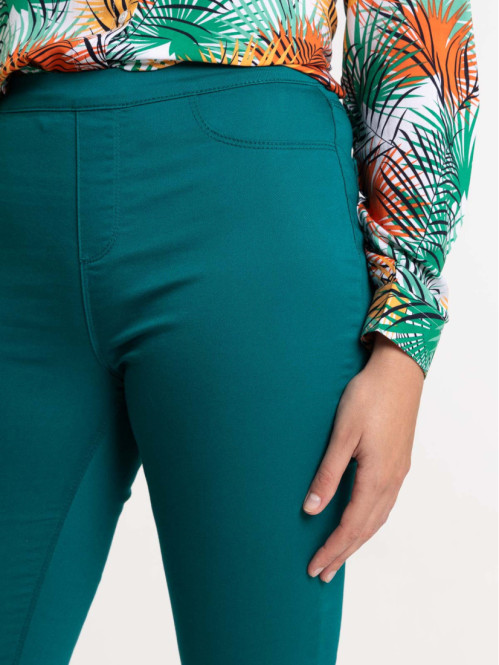 Jegging émeraude femme