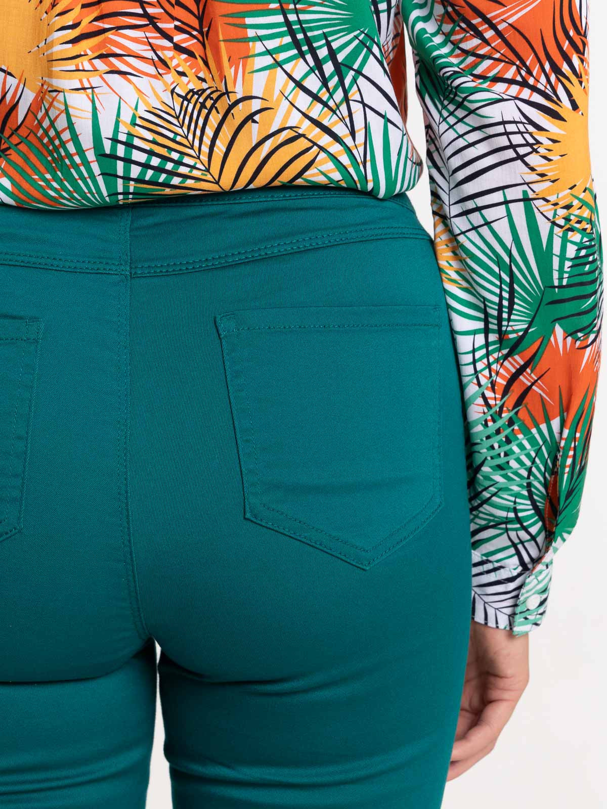 Jegging émeraude femme