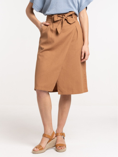 Jupe effet portefeuille...