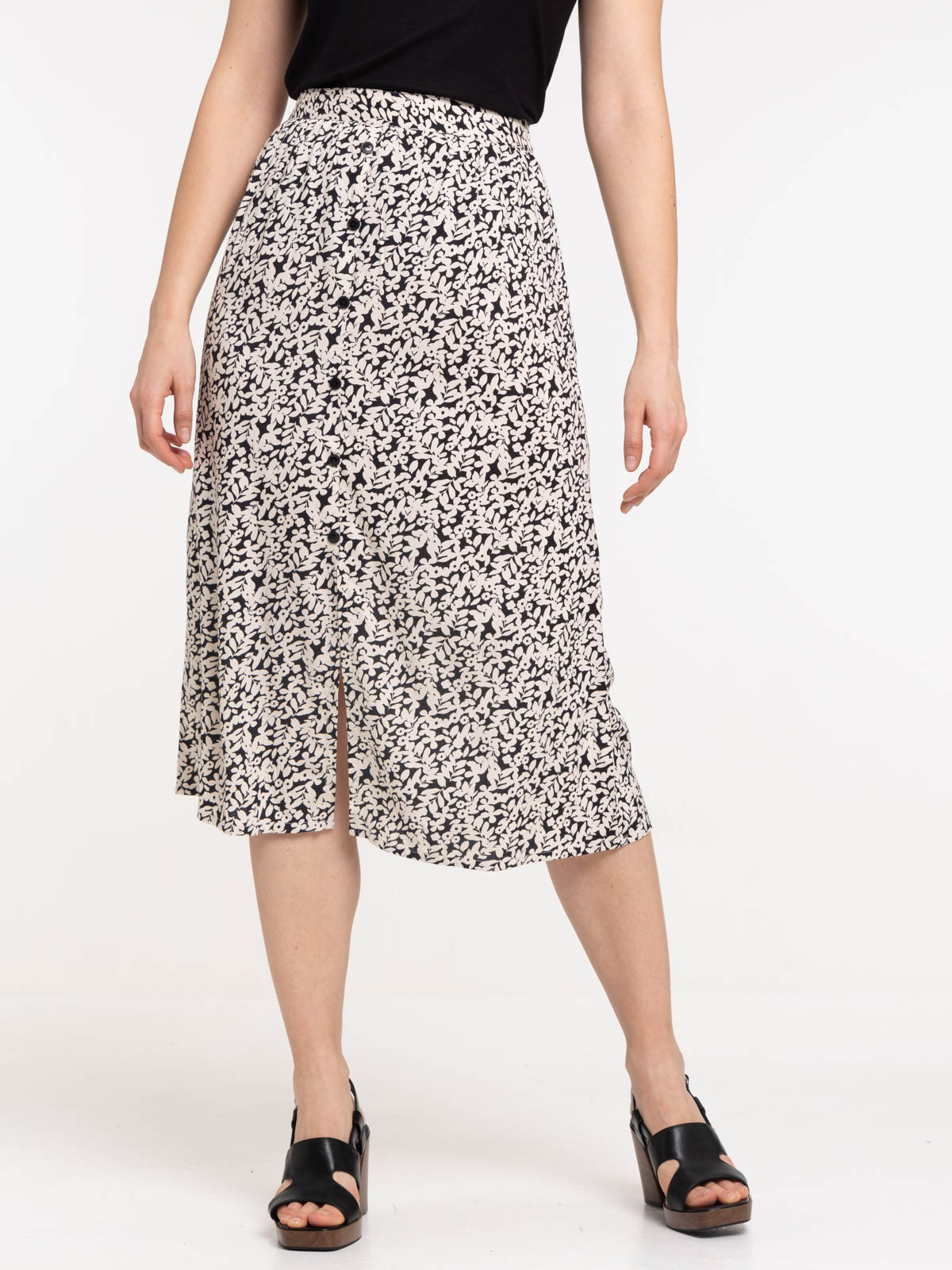 Jupe longue imprimée fleurie femme