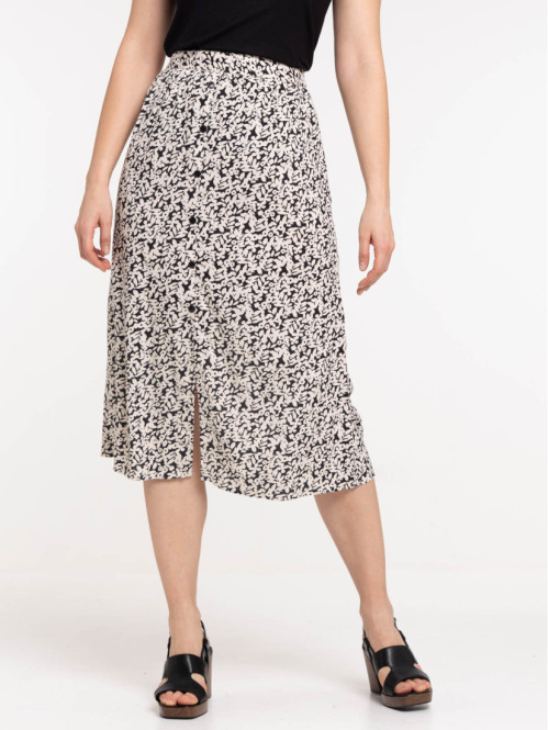 Jupe longue imprimée fleurie femme