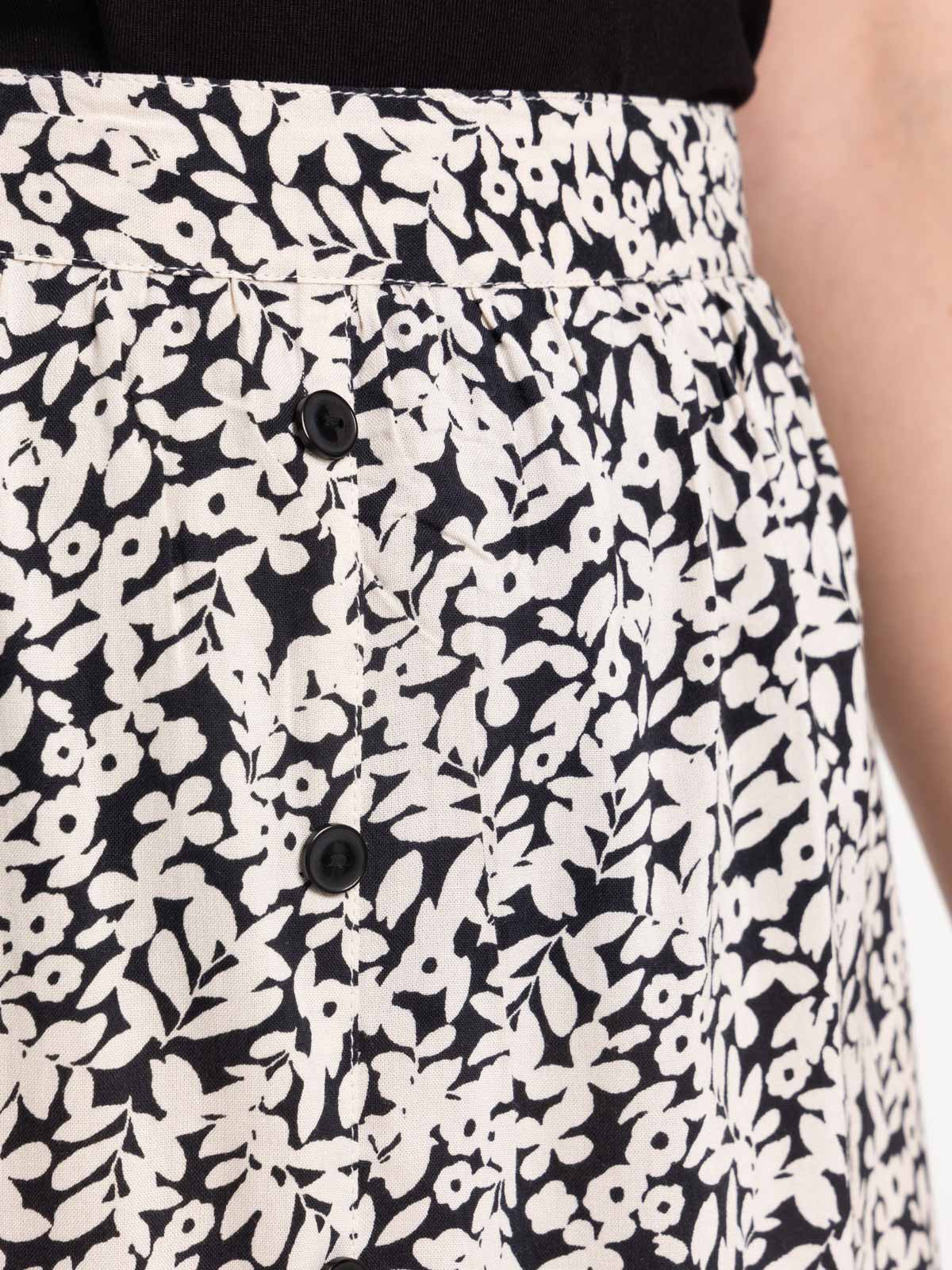 Jupe longue imprimée fleurie femme