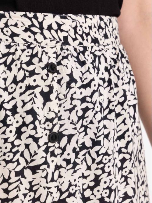 Jupe longue imprimée fleurie femme