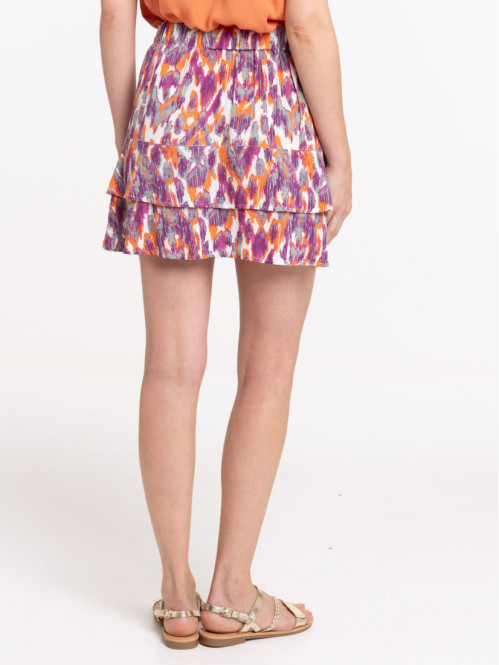 Jupe courte imprimée...