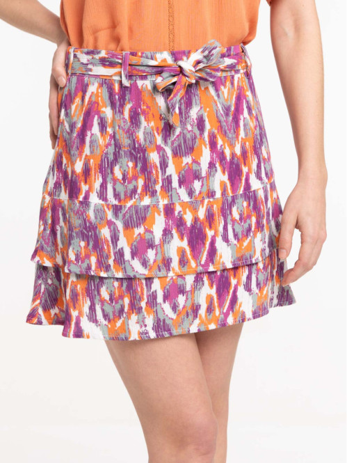 Jupe courte imprimée...