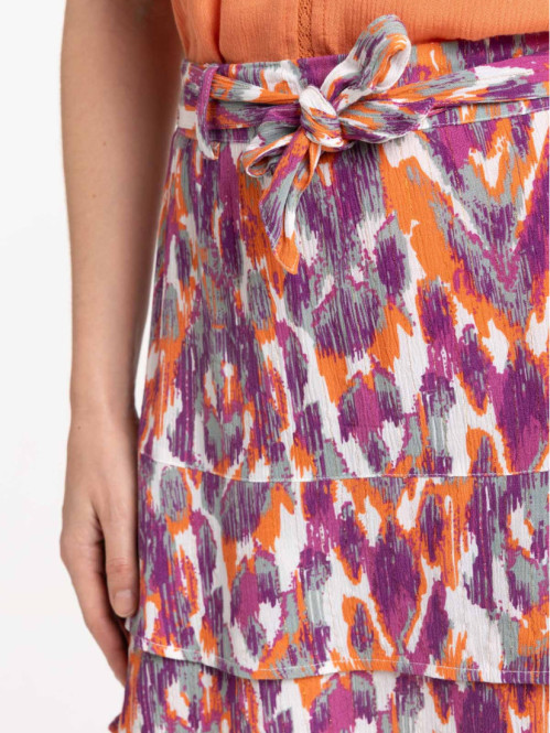 Jupe courte imprimée...