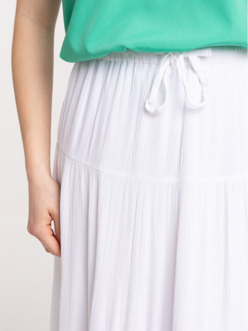 Jupe longue blanche femme