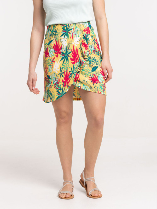 Jupe courte fleurie femme