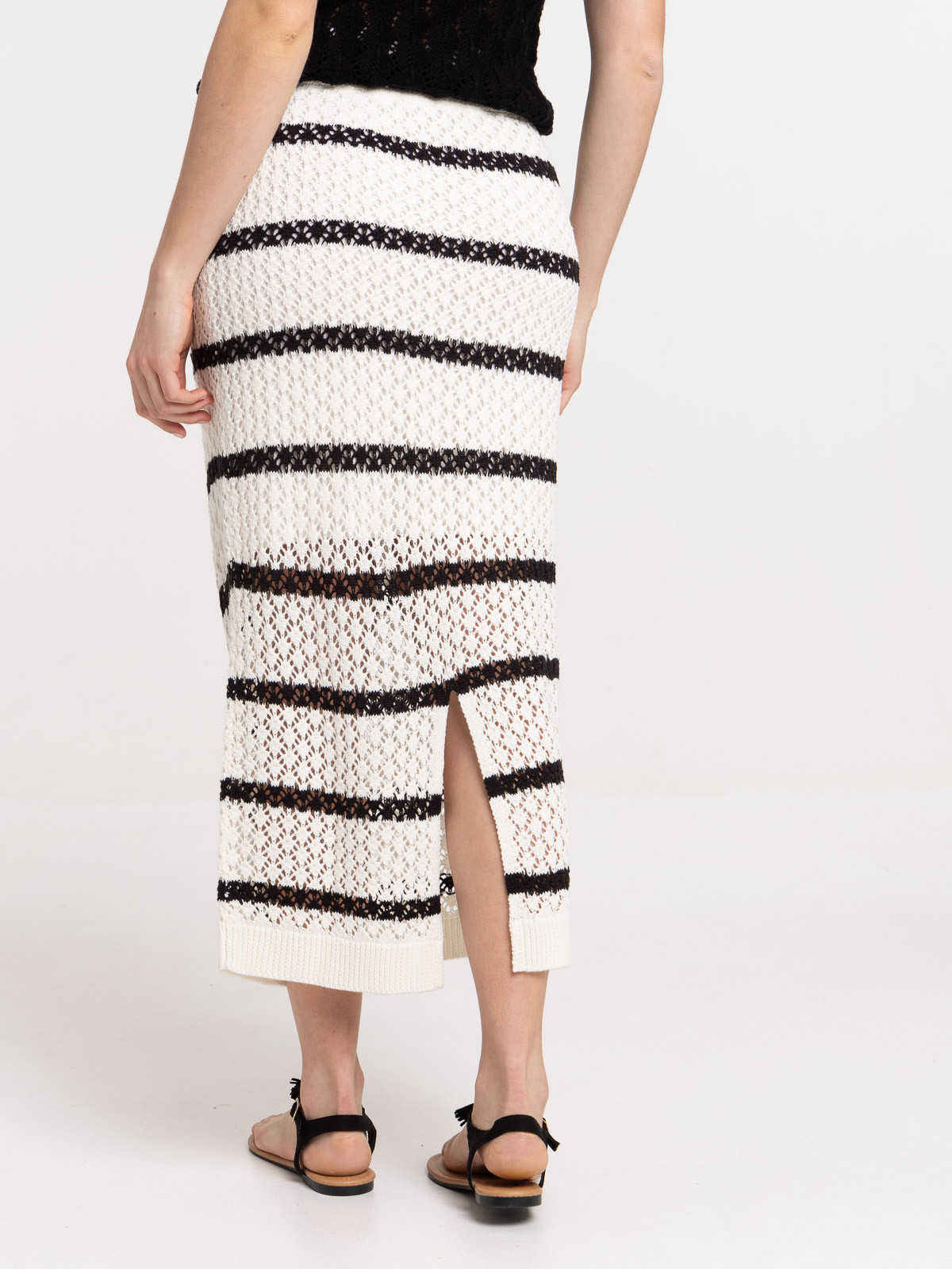 Jupe crochet rayée femme Jupe crochet rayée femme