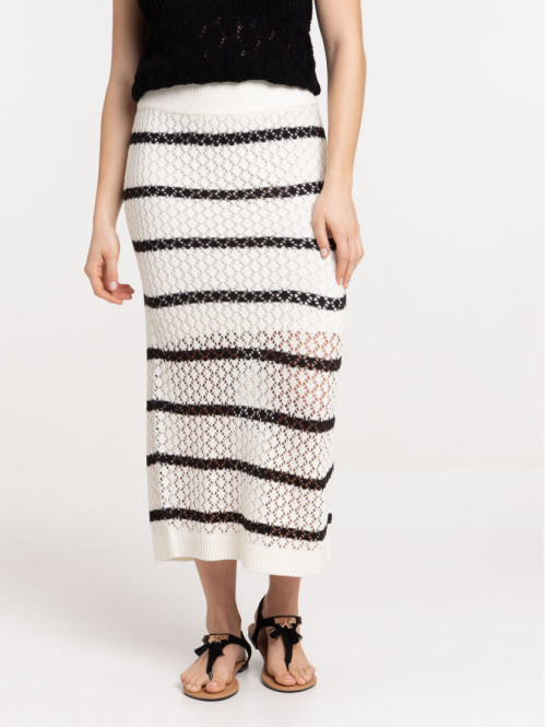 Jupe crochet rayée femme Jupe crochet rayée femme