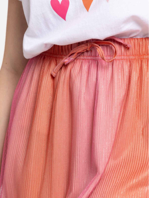 Jupe courte plissée femme