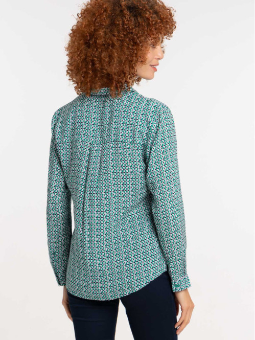 Chemise imprimée graphique femme