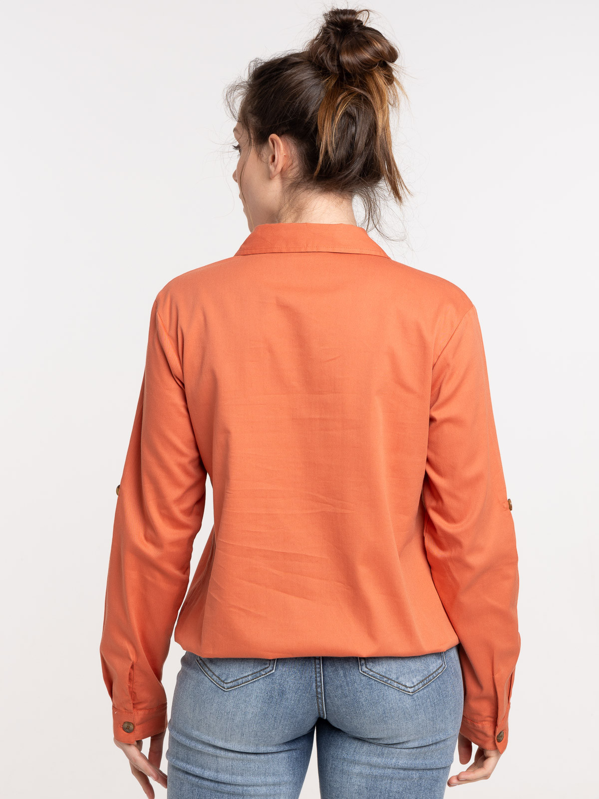 Chemise boutonnée épices femme