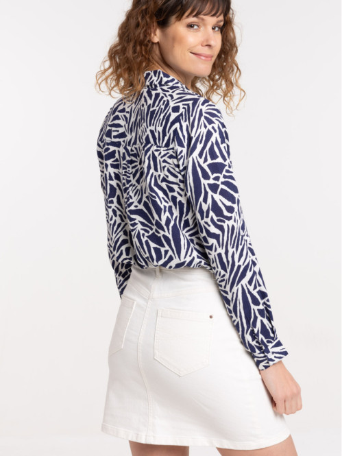 Chemise imprimée graphique femme