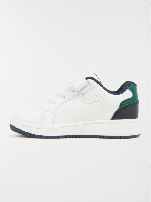 Baskets basses blanches garçon (24-30)