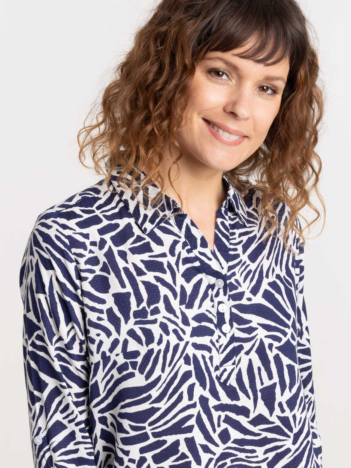 Chemise imprimée graphique femme