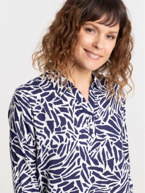 Chemise imprimée graphique femme