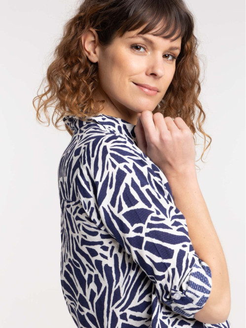 Chemise imprimée graphique femme