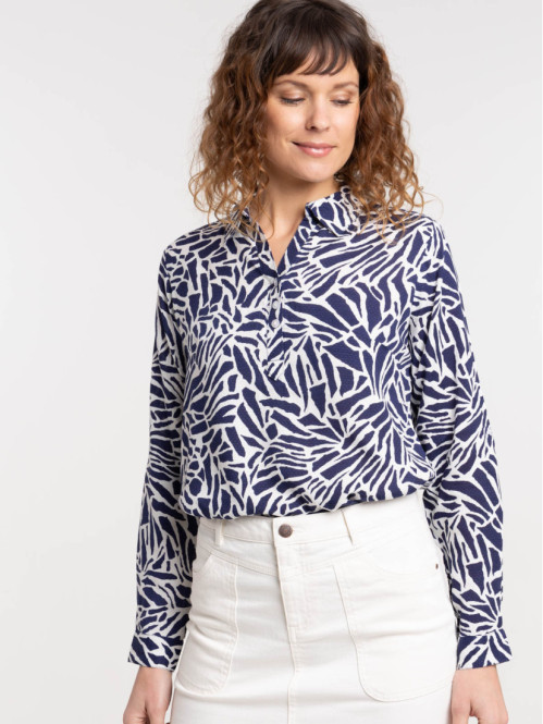 Chemise imprimée graphique femme