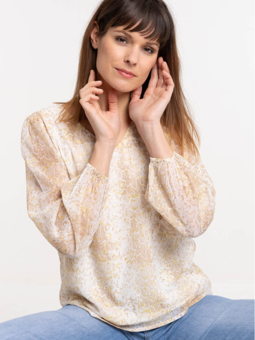 Blouse imprimé animalier femme