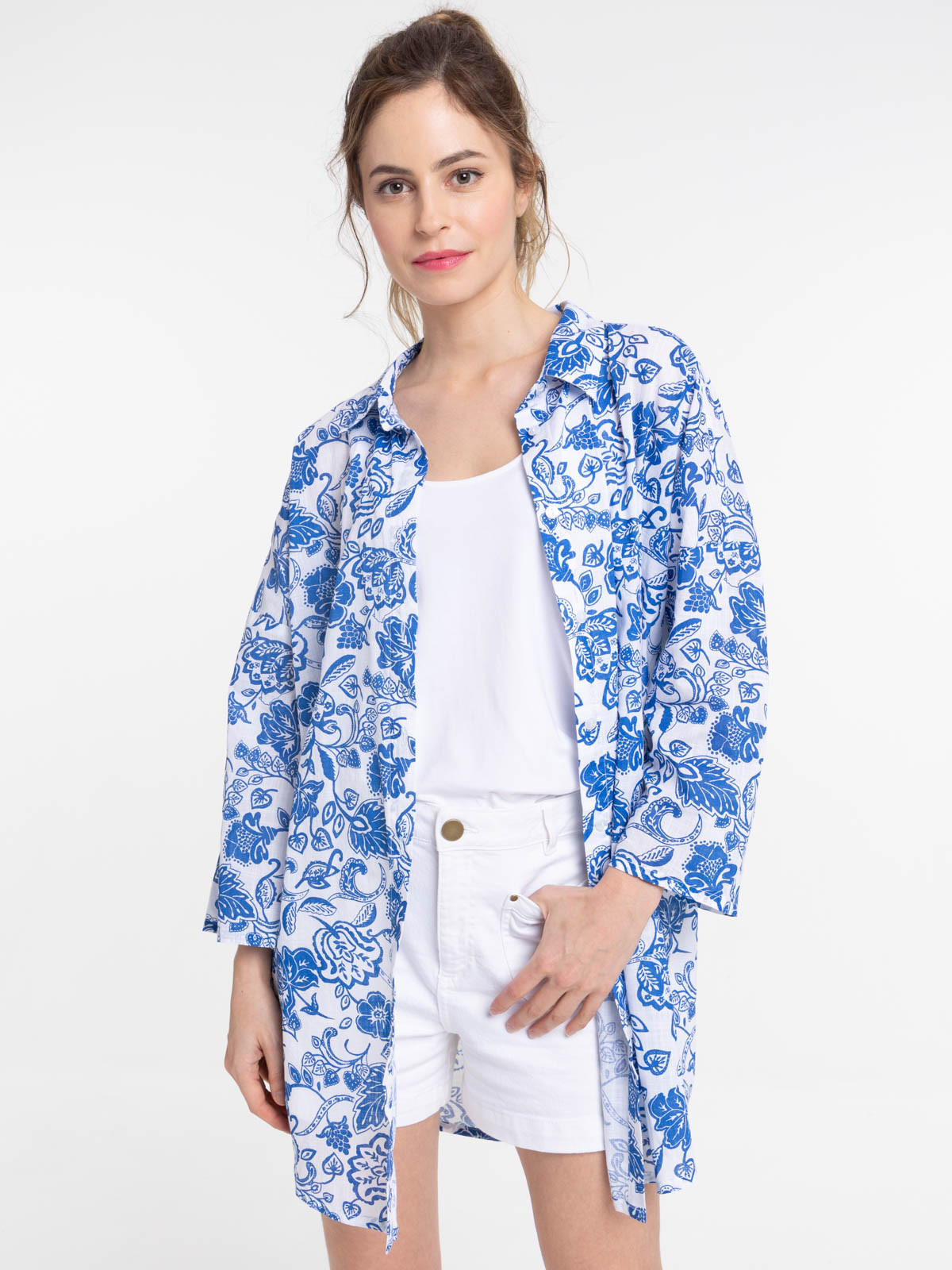 Maxi chemise imprimée femme Maxi chemise imprimée femme