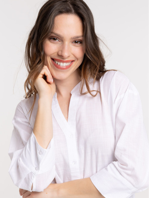 Chemise blanche plage hot sale