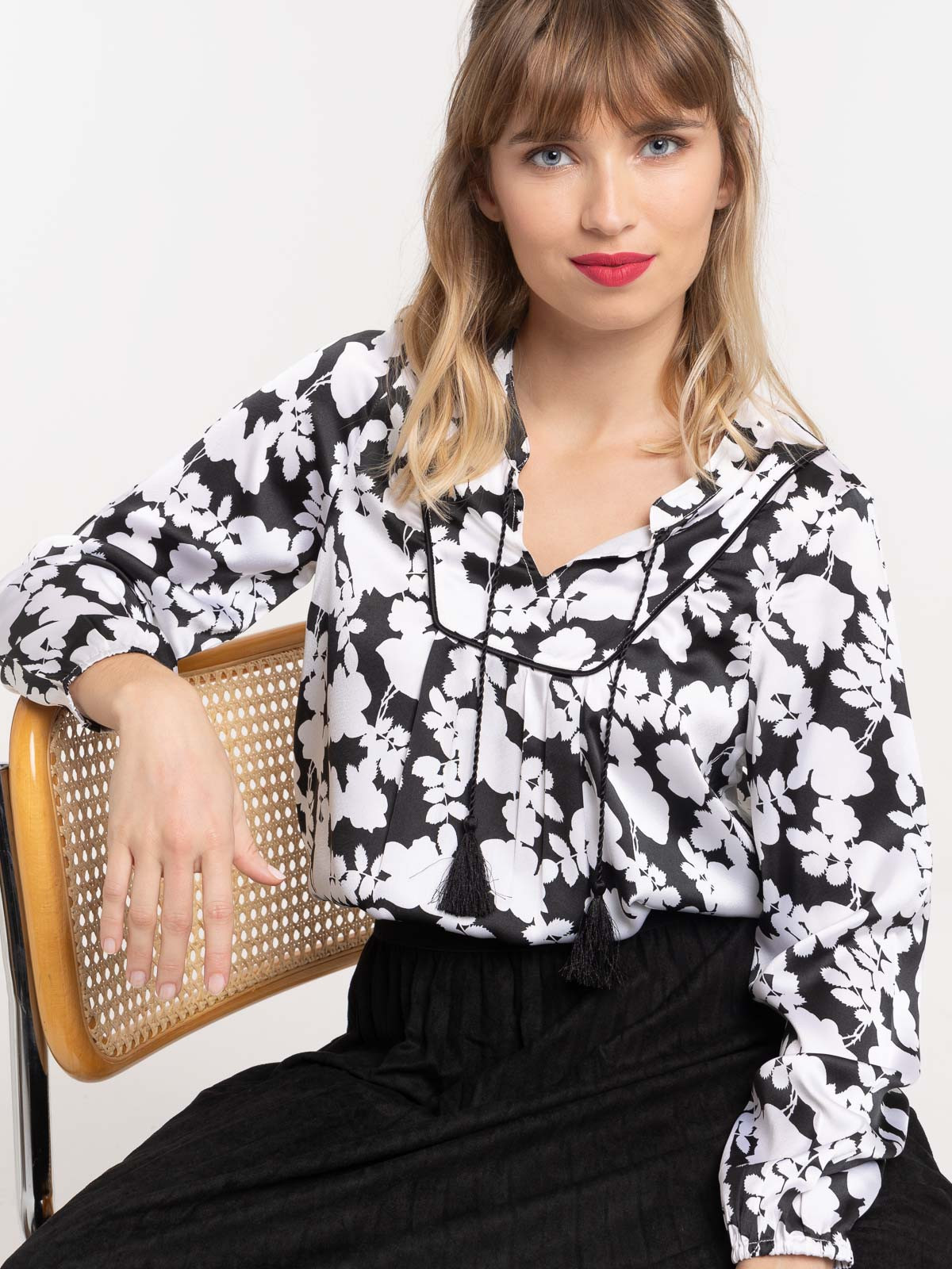 Blouse imprimée florale femme