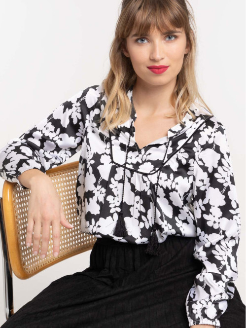 Blouse imprimée florale femme