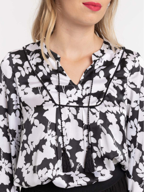 Blouse imprimée florale femme