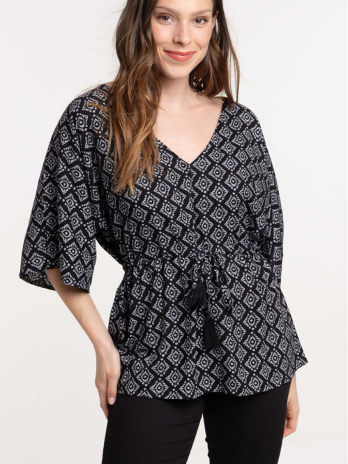 Blouse imprimée femme