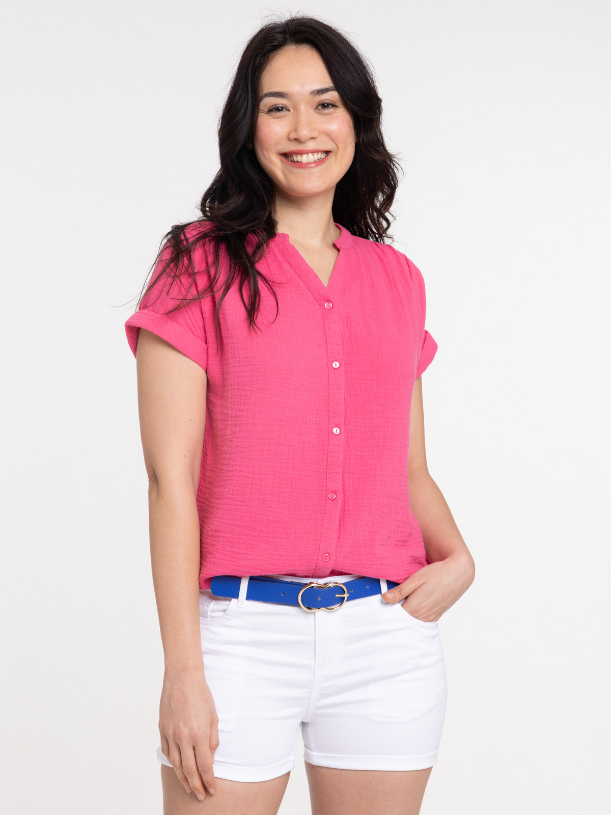 Blouse gaze de coton femme