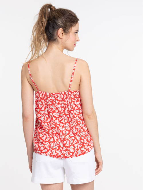Débardeur fleuri red femme