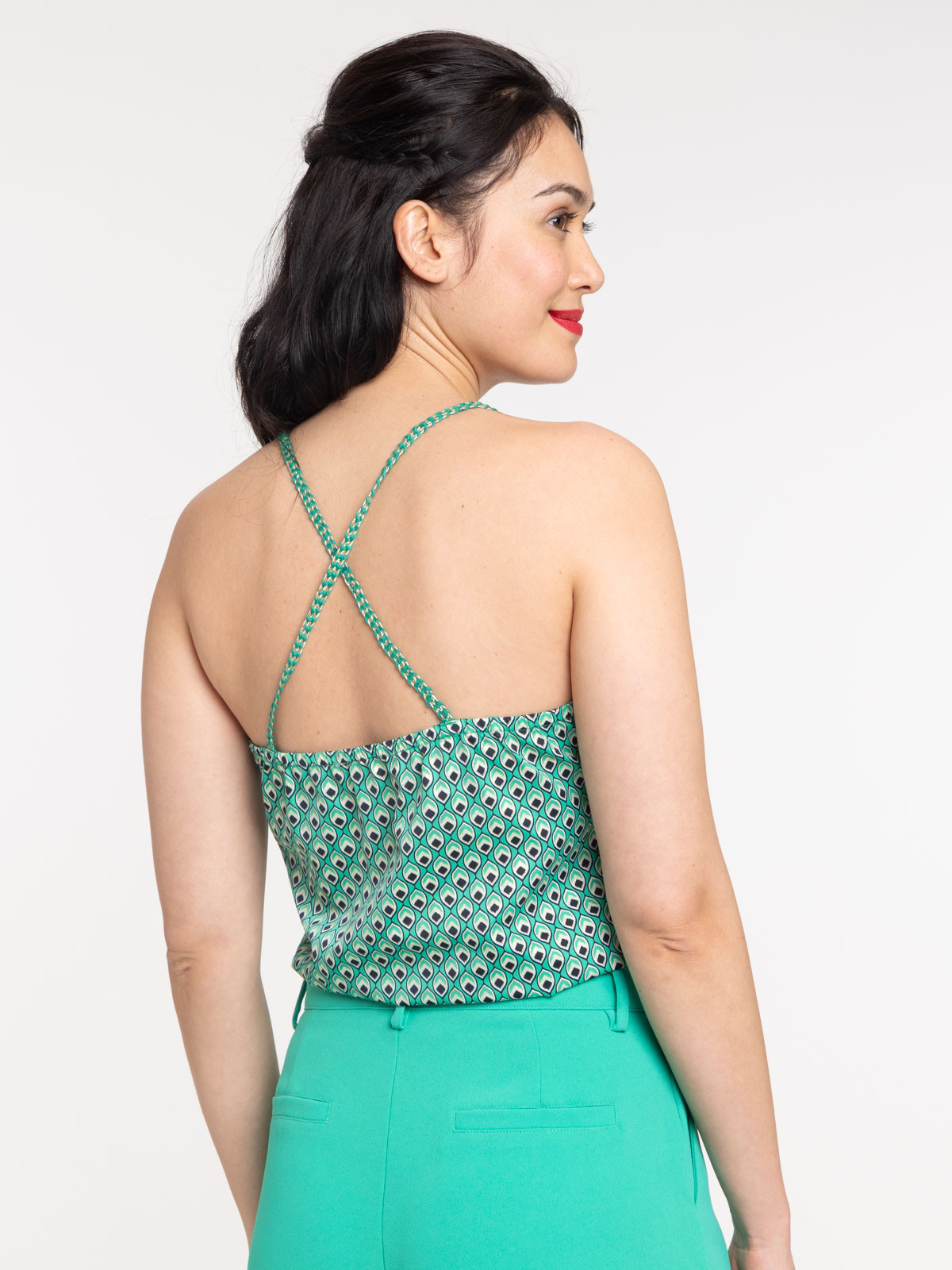 Débardeur imprimé graphique femme