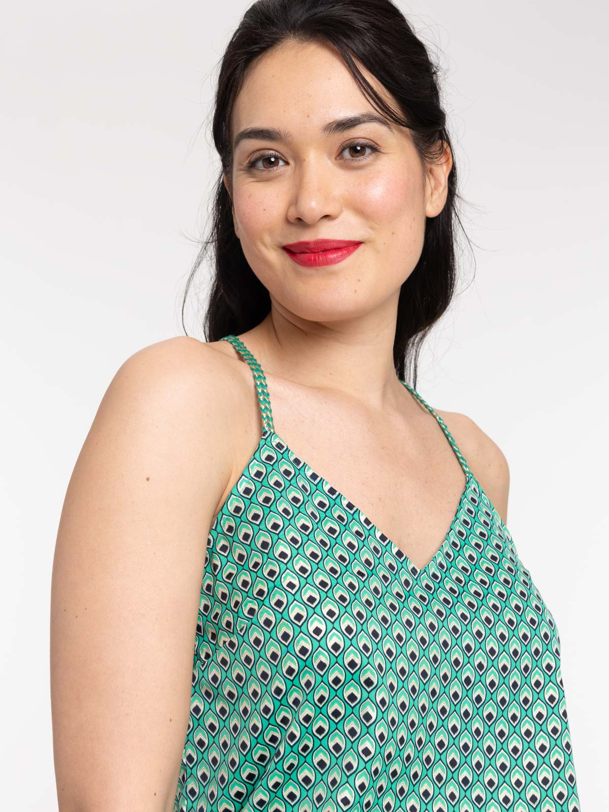 Débardeur imprimé graphique femme