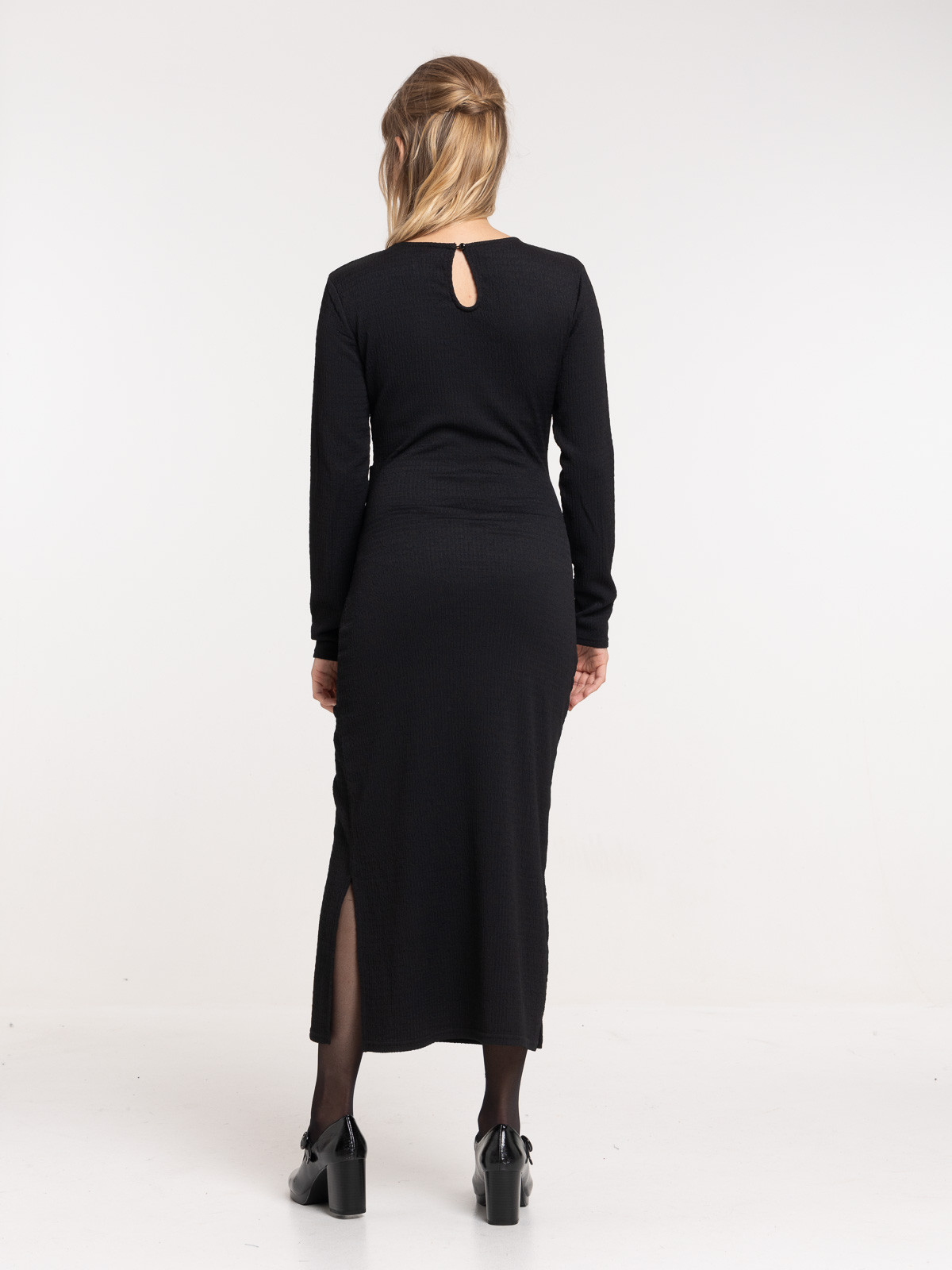Robe mi-longue noire femme Robe mi-longue noire femme