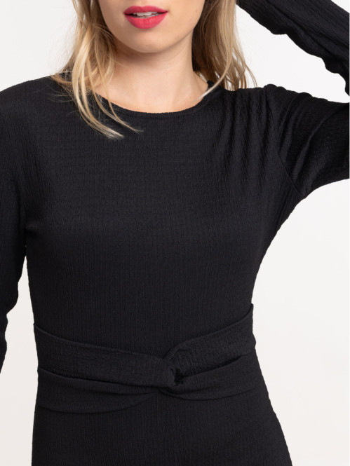 Robe mi-longue noire femme Robe mi-longue noire femme