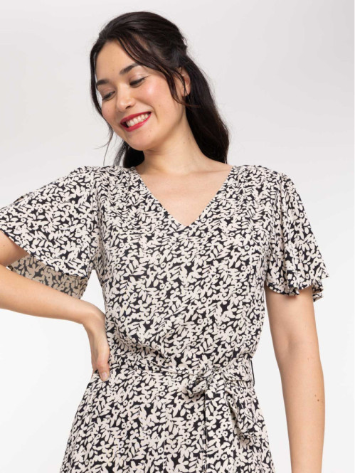 Robe fleurie longue femme