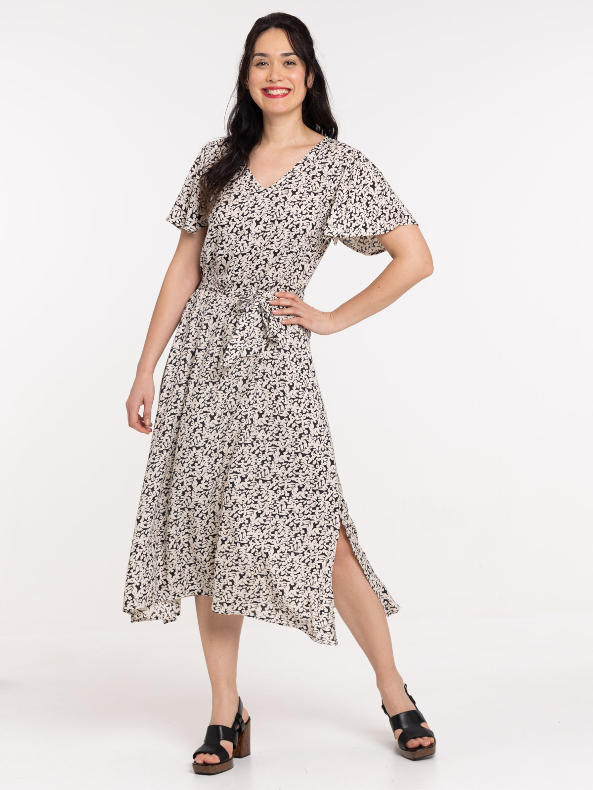Robe fleurie longue femme