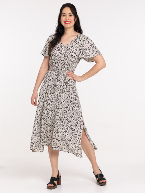 Robe fleurie longue femme