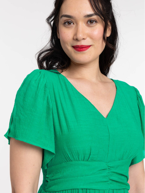 Robe longue coloris gazon...