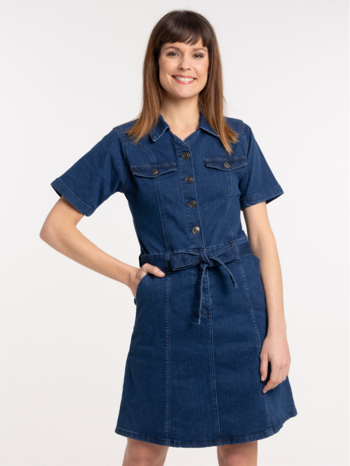 Robe denim stone femme