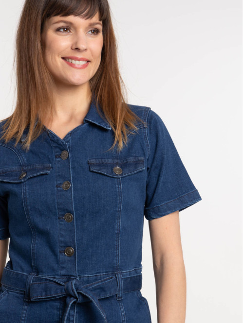 Robe denim stone femme