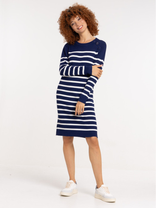 Robe pull marinière femme online