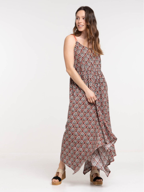 Robe longue imprimée...