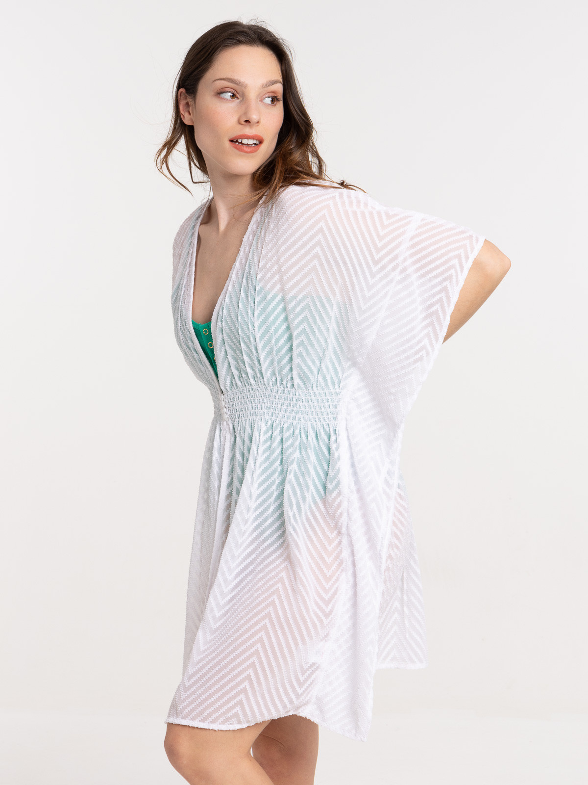 Kimono plage blanc femme Kimono plage blanc femme