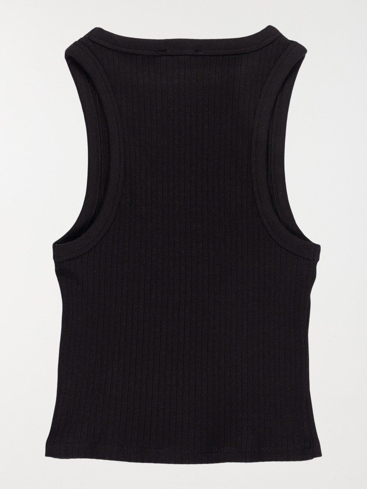 Débardeur noir côtelé fille (XXS-M) Débardeur noir côtelé fille (XXS-M)
