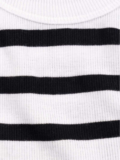Débardeur rayé blanc et noir (XXS-M)