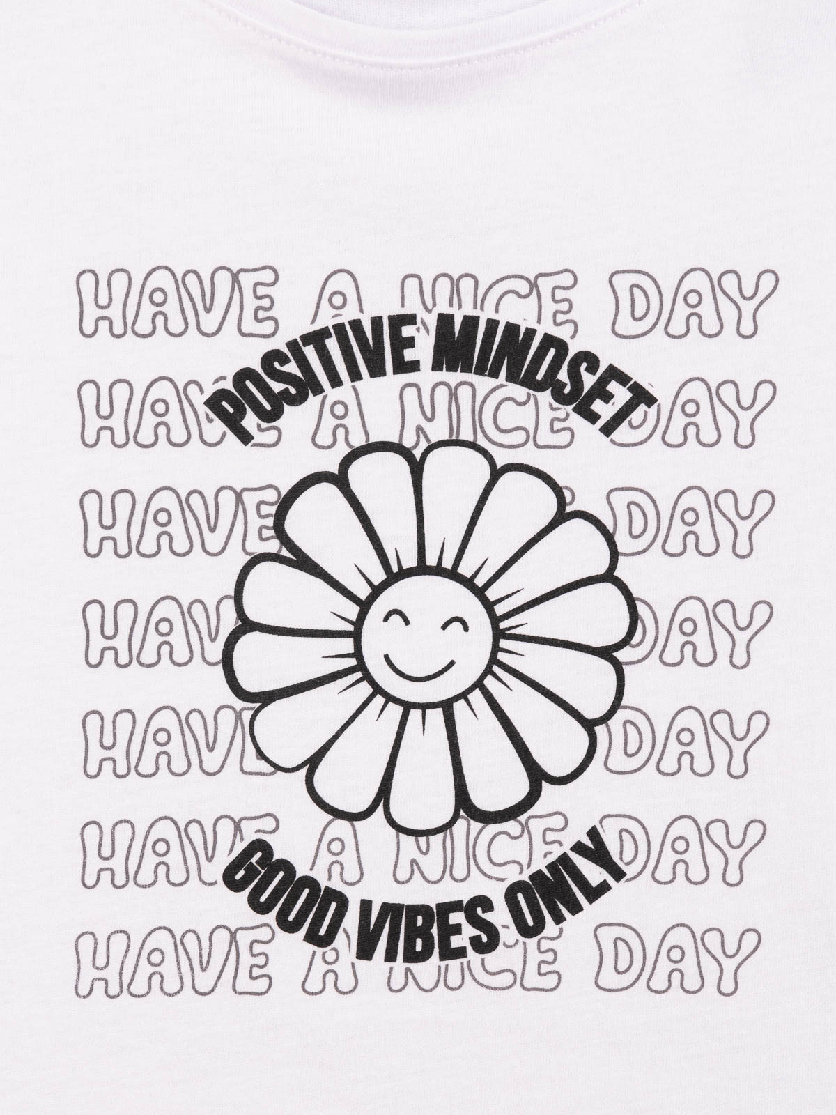 T-shirt floral blanc fille (XXS-M) T-shirt floral blanc fille (XXS-M)