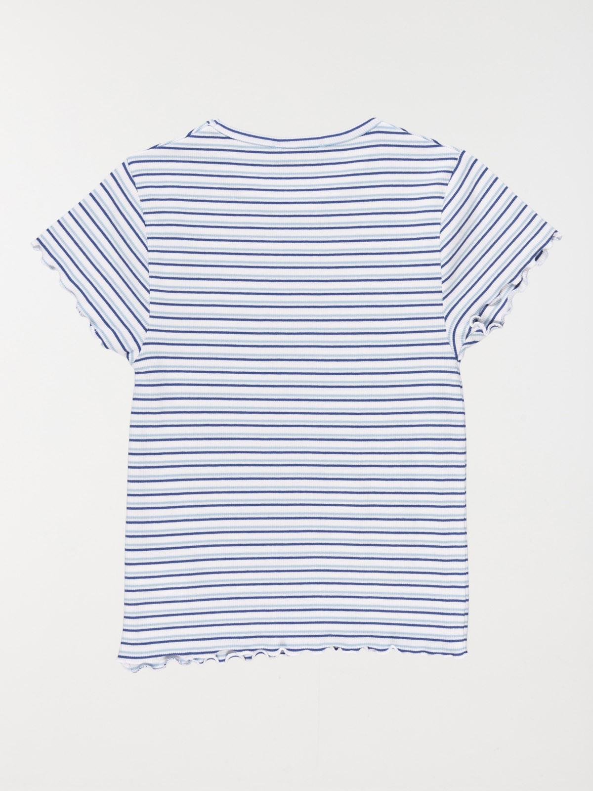 T-shirt rayé côtelé fille (XXS-M)