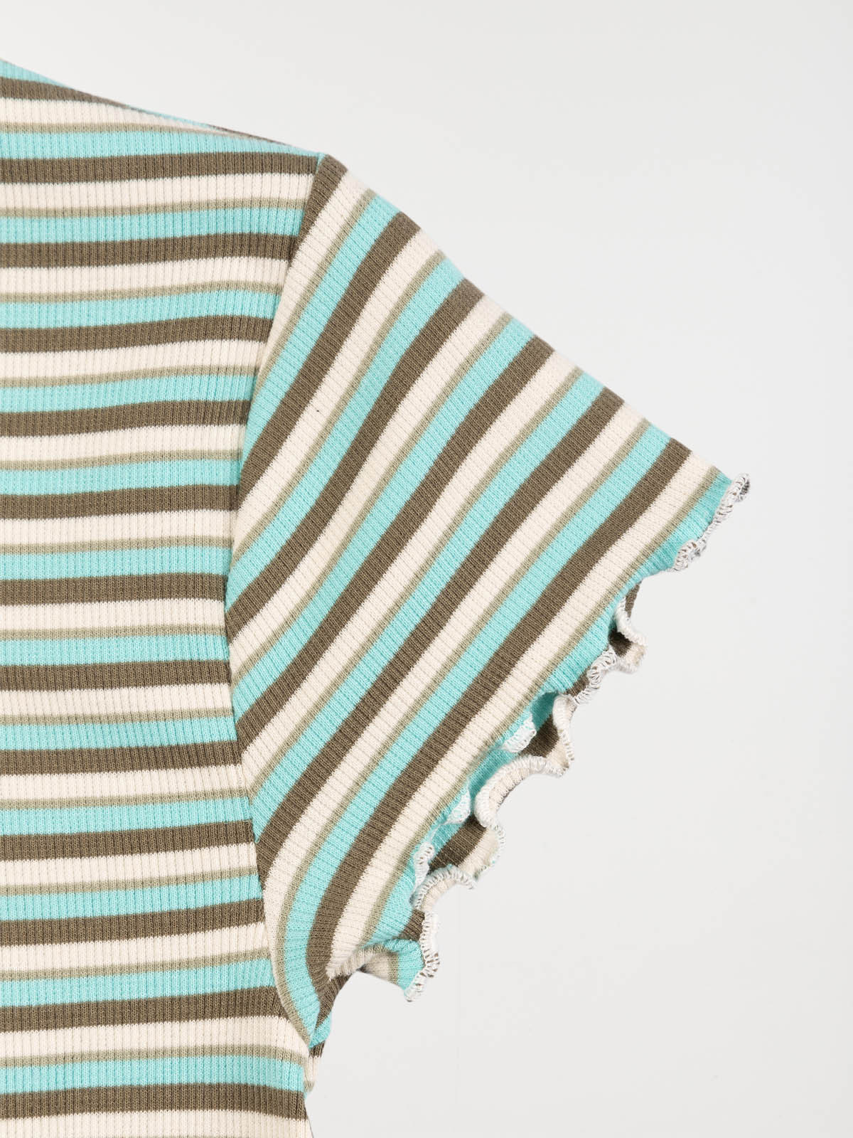 T-shirt rayé côtelé fille (XXS-M) T-shirt rayé côtelé fille (XXS-M)